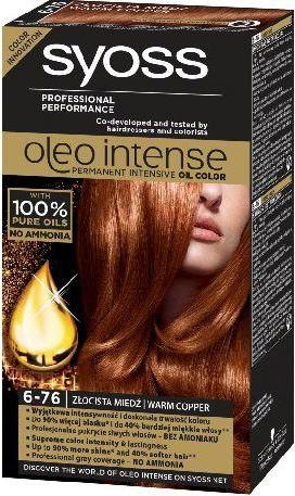 Actual product image Syoss Oleo Intense Hair Dye 6-76 Gold Copper (6-76 Gold Copper)