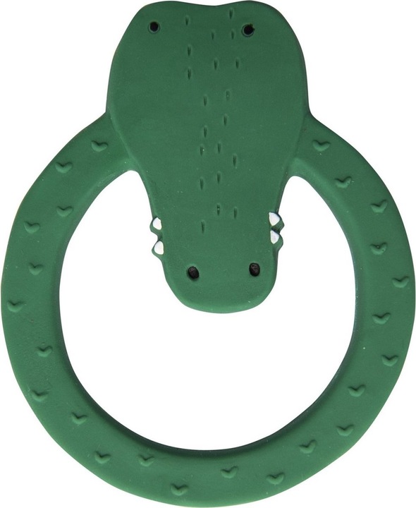 Actual product image Trixie Baby Natural rubber teething ring, round Mr. Crocodile