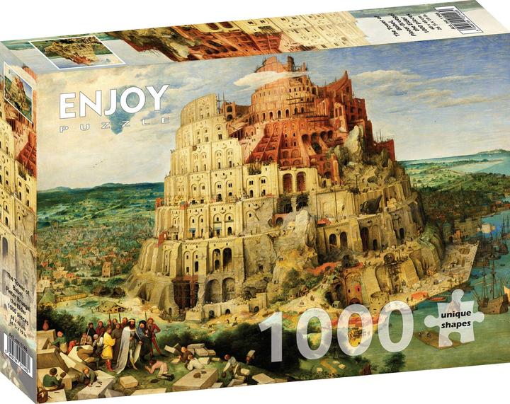 Actual product image Enjoy Puzzle ENJOY-1146 - Pieter Bruegel: The Tower of Babel, Puzzle, 1000 Pieces (1000 pieces)