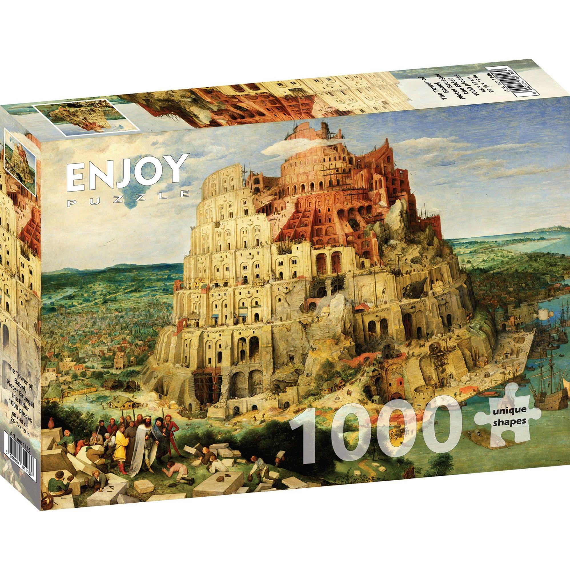 Enjoy Puzzle ENJOY-1146 - Pieter Bruegel: Der Turmbau zu Babel, Puzzle, 1000 Teile (1000 Teile)