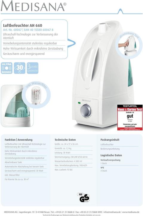 Produktbild Medisana Ah660 (30 m²)