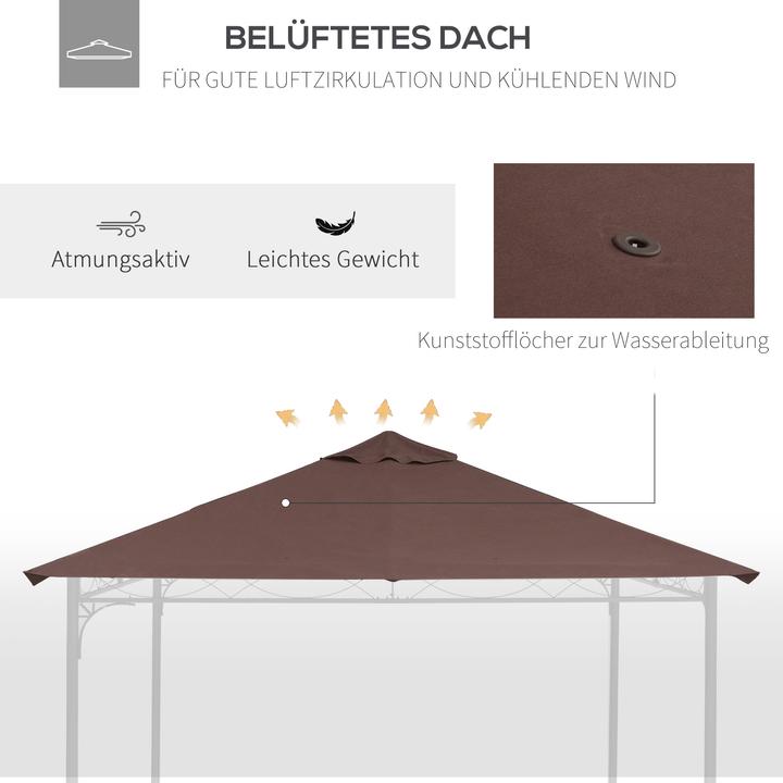 Produktbild Outsunny Ersatzdach für Pavillon (300 cm, 300 cm)