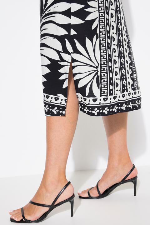 Immagine prodotto Ulla Popken Abito midi dal taglio oversize con colletto da camicia e mezze maniche (46, 48)
