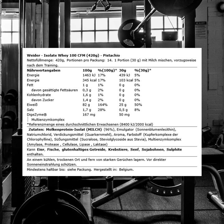 Produktbild Weider Isolate Whey 100 CFM (447 g, 1x)