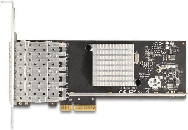 Produktbild Delock PCI Express x4 Karte zu 4 x SFP Slot Gigabit LAN i350 (Mini PCI Express)