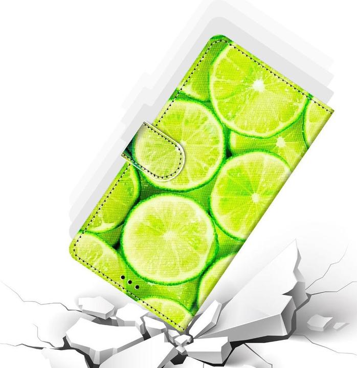 Actual product image Ueli Express iPhone 13 Mini Book Case Case with Card Holder Lime (Apple iPhone 13 mini)