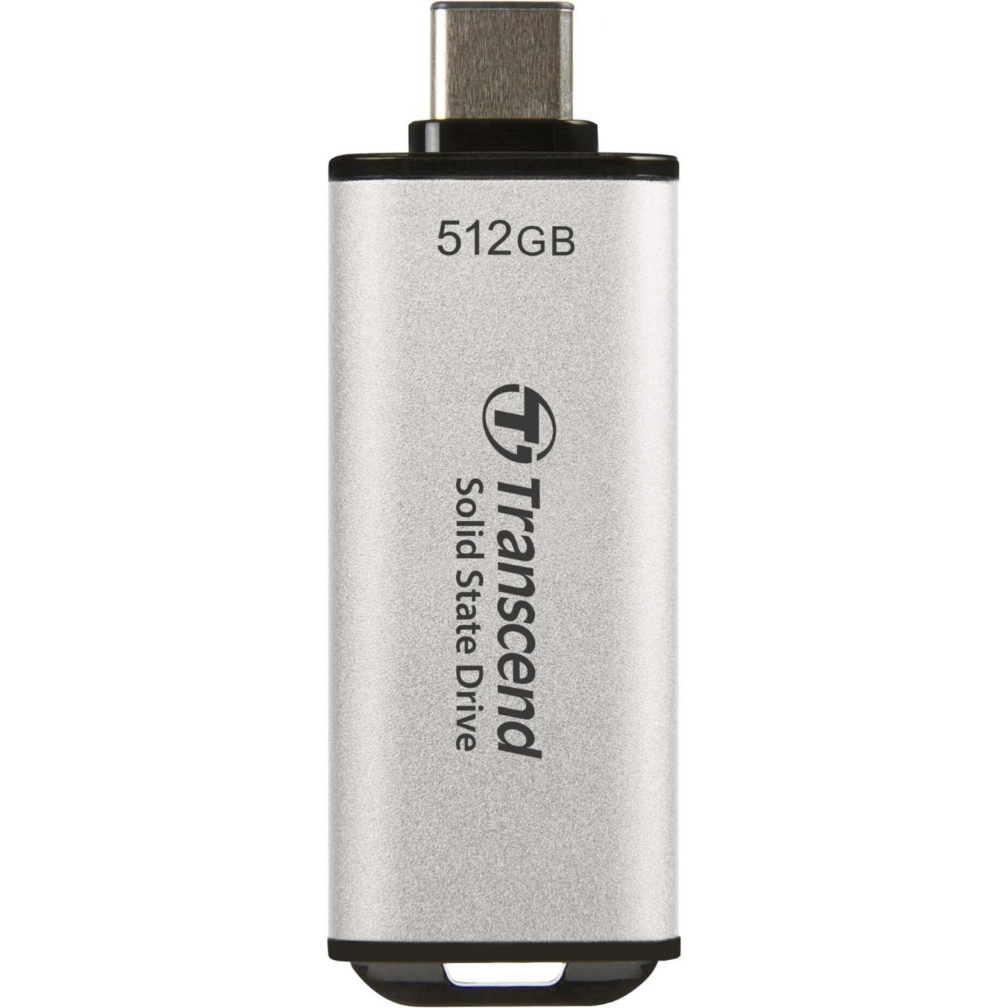 Thumbnail - Transcend ESD300 (512 GB, USB-C), USB Stick, Silber