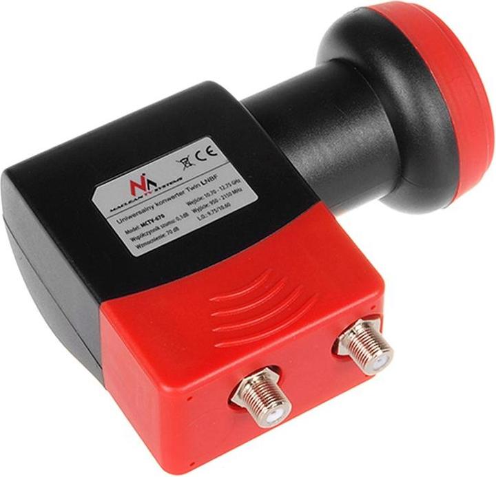 Produktbild Maclean MCTV-670 MCTV-670 TWIN 2 Receiver LNB 0,1 dB Schalter High Gain (Twin LNB, Unysat)