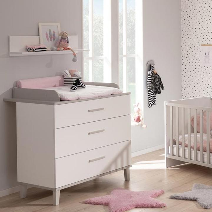 Image du produit Transland Chambre d'enfant Nils incl. armoire 3 portes, lit d'enfant et commode incl. plan à langer