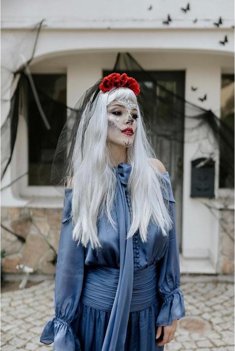 Actual product image Partydeco Haarreif Rosen 17.5 x 18 cm, Rot/Schwarz