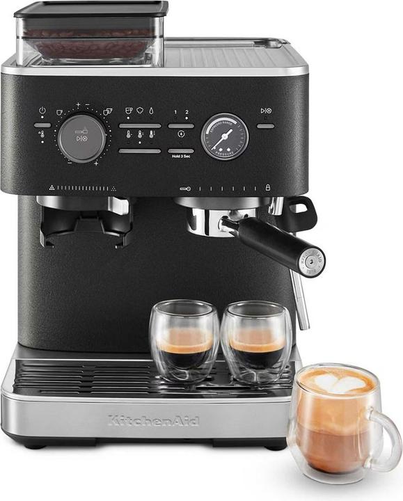 KitchenAid 5KES6551EBK Siebträgermaschine mit Mahlwerk