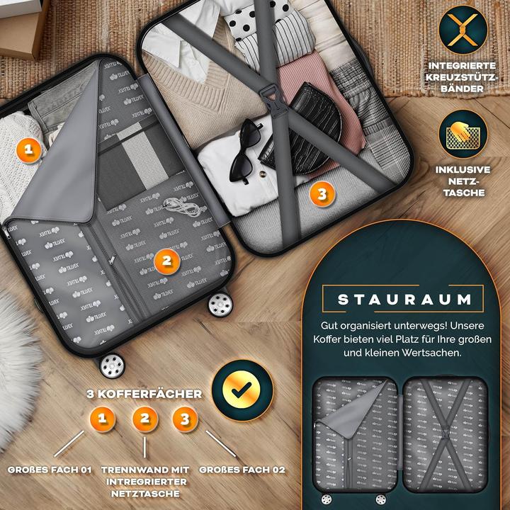 Actual product image Tillvex 3-piece hard case set