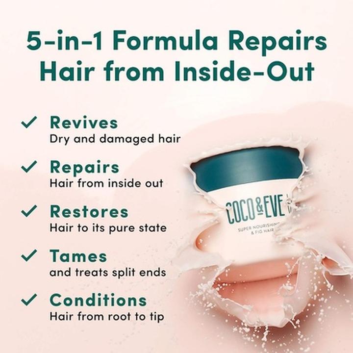 Produktbild Coco & Eve Like a Virgin Hair Masque Reisegrösse Super Nourishing Coconut & Fig Hair Mask 60ml (60 ml)