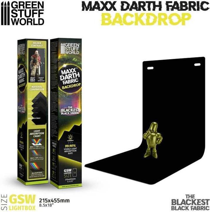 Green Stuff World Maxx Darth Black - Photo background 215x455mm
