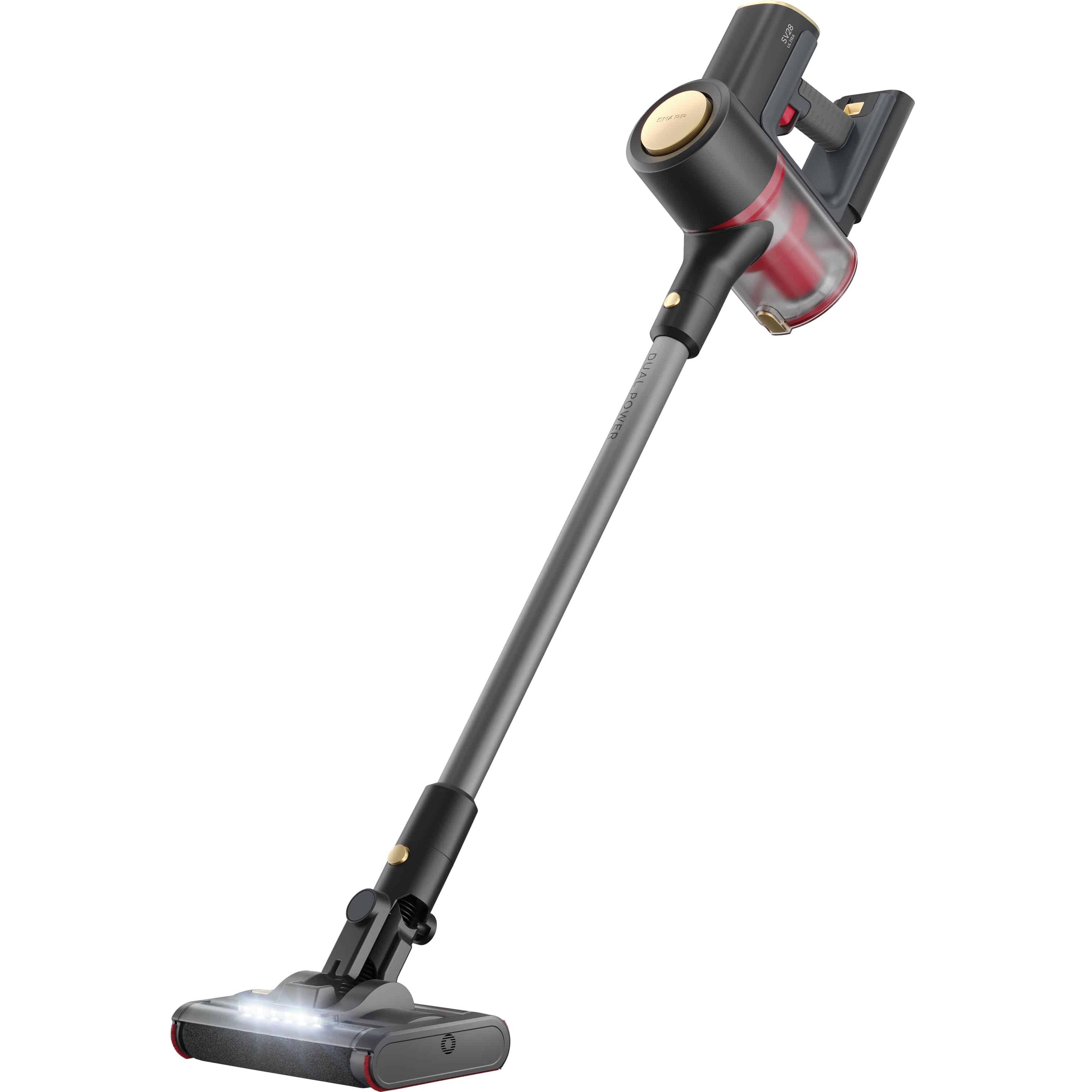 Sharp Akku-Staubsauger VC-SV28AEU-B, schwarz, 380 W, Dual battery, Staubsauger, Schwarz