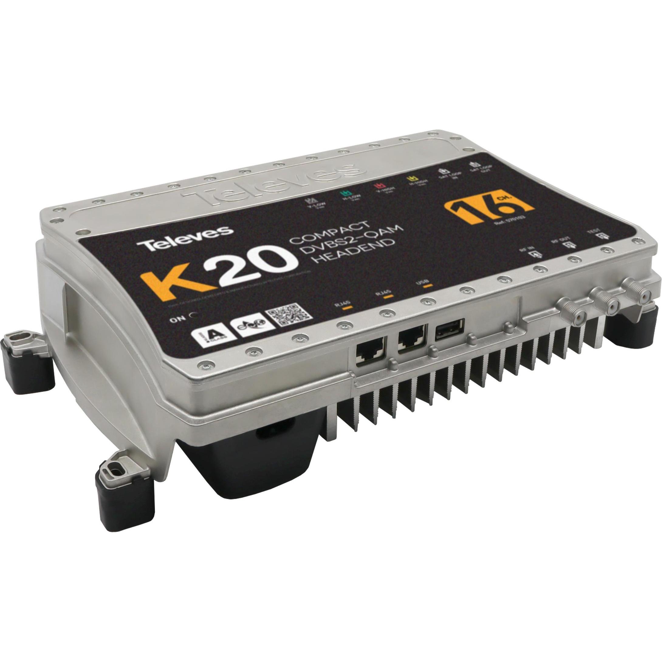 Televes K20-16 Kompaktkopfstelle 16 Transponder DVB-S2" QAM (Multischalter), SAT Zubehör