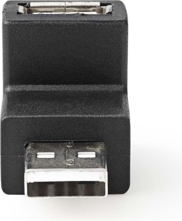 Image du produit Nedis Adaptateur USB-A | USB 2.0 | USB-A mâle | USB-A femelle | 480 Mbps | Rond | Nickelé | PVC | (USB-A, 2 cm)