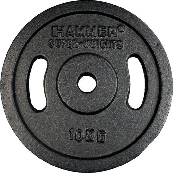Image du produit Hammer Fitness Disques de poids 1 x 10 kg (1 x 10 kg)