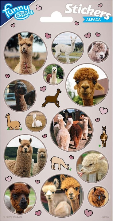 Actual product image Totum Alpaca sticker sheet