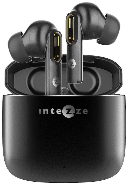 Intezze CLIQ In-ear Bluetooth Handsfree Headphones with Charging Case Black