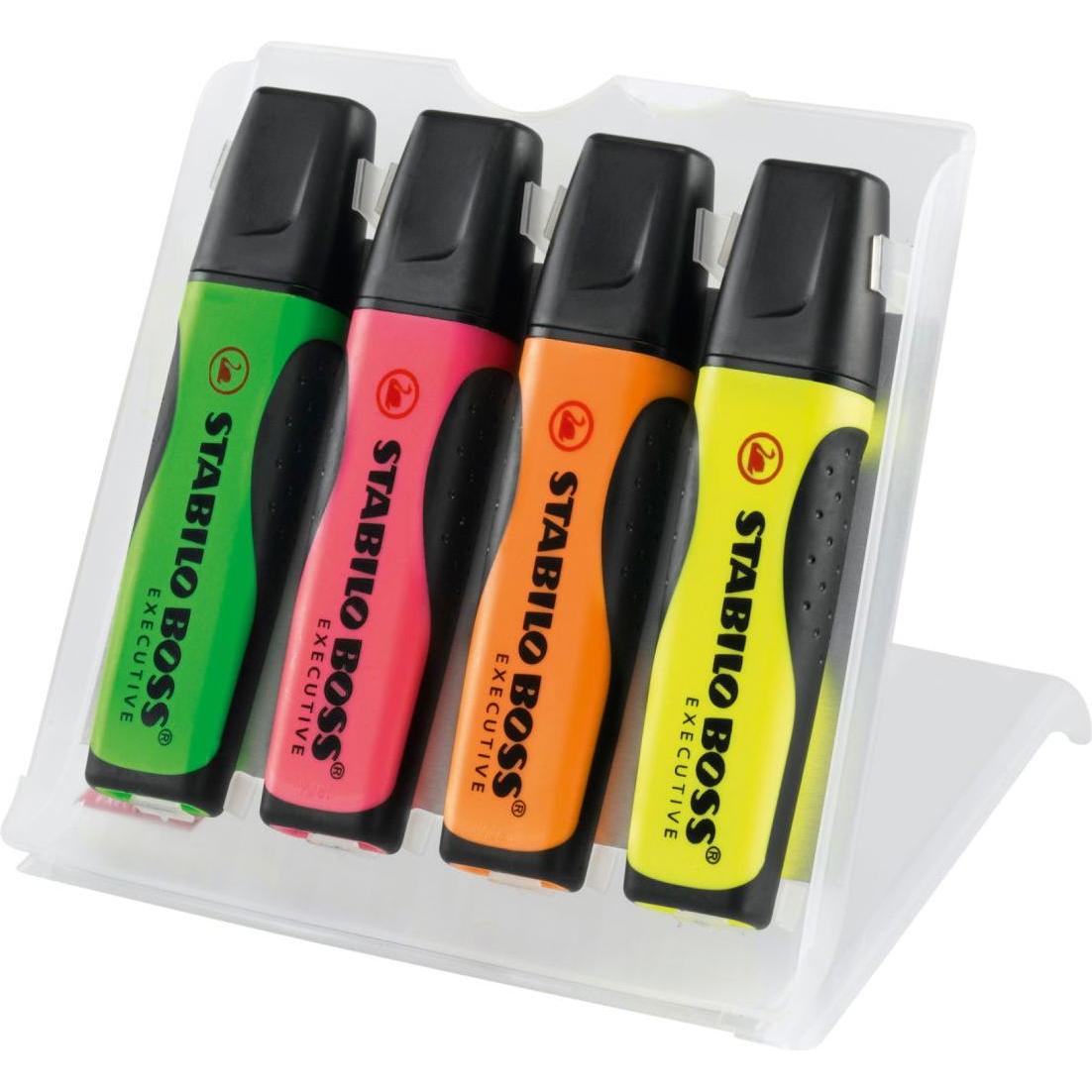 STABILO, Marker, BOSS EXECUTIVE Textmarker (Mehrfarbig, 5 mm, 4 x)