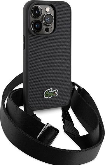 Produktbild Lacoste LCHCP14LSPVCK iPhone 14 Pro 6.1" czarny/black hardcase Iconic Petit Pique Crossbody (Apple iPhone 14 Pro)