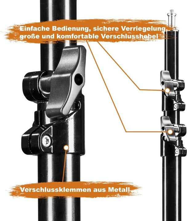 Actual product image Walimex WT-806 Lamp tripod set (256 cm, 6 kg)