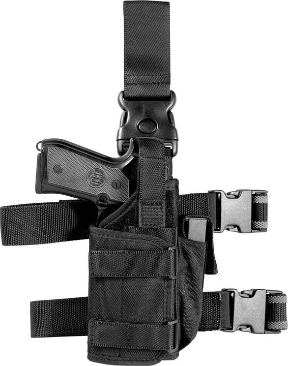 Produktbild Vega Holster taktisches Oberschenkelholster für Pistolen mit Taschenlampe/Laser, schwarz