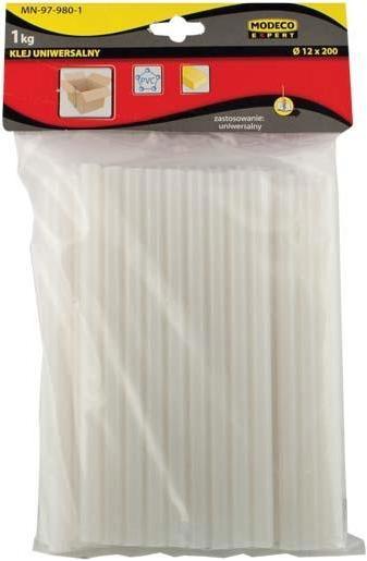 Image du produit Modecom bâtons de colle 12 mm x 200 mm transparent 50 pcs 1kg Universal GEN-T (MN-97-980-1)