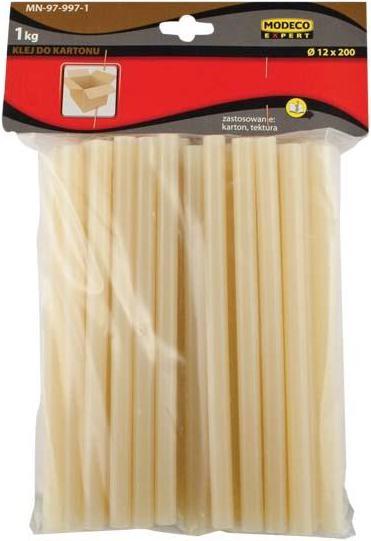 Modecom bâtons de colle pour carton 12 mm x 200 mm milky 50 pcs 1kg PAC (MN-97-997-1)
