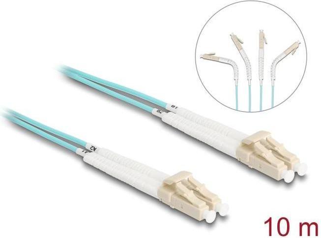 Actual product image Delock Fibre optic cable LC-D > LC-D multimode OM3 angled 10.0m (10 m)