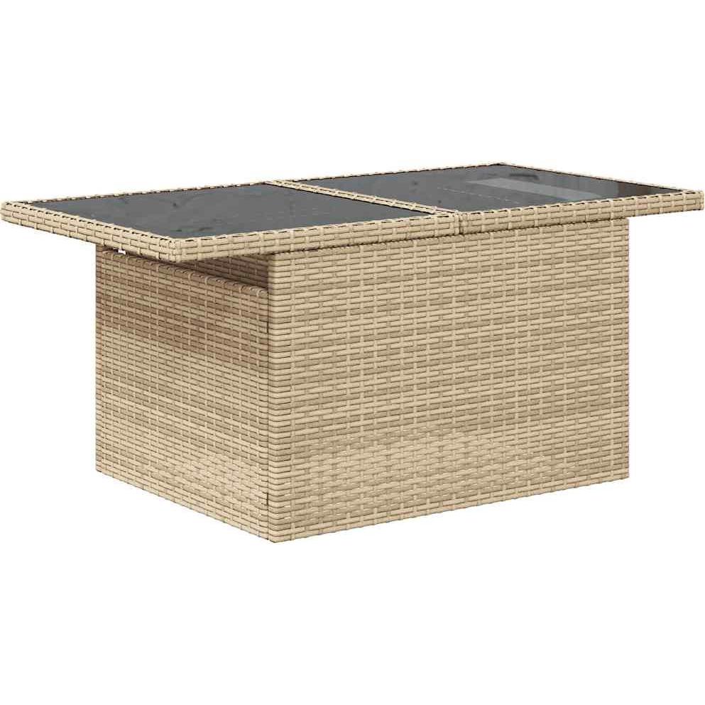 Thumbnail - VidaXL, Gartenlounge, Gartenmöbel Sofa Garnitur Lounge Sitzgruppe 7-tlg. Beige Poly Rattan
