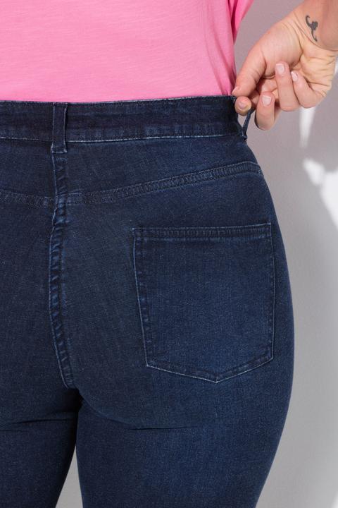 Actual product image Angel of Style Jeans Paula, Straight Fit, 3D-Blumendruck (42)