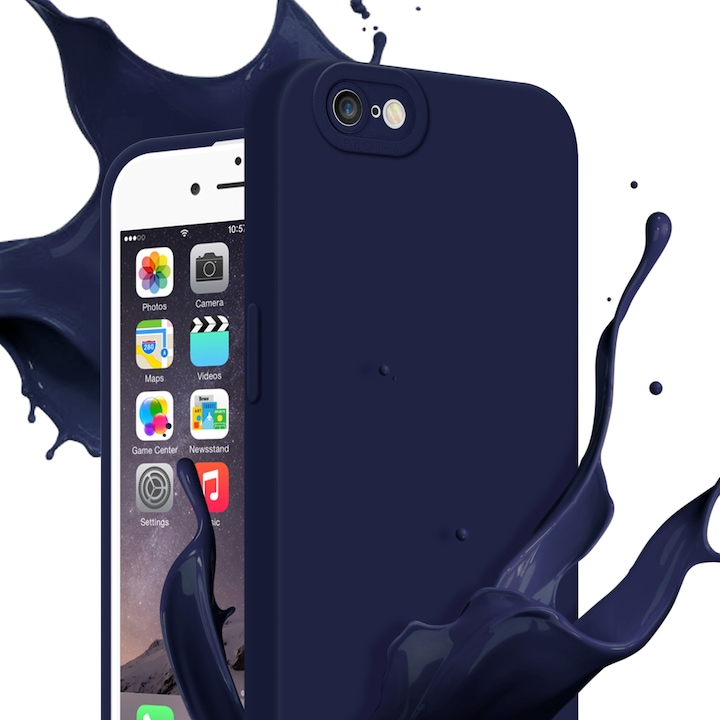 Productafbeelding Cadorabo Hoesje voor Apple iPhone 6 PLUS / 6S PLUS in TPU Fluid LM162 Style (Apple iPhone 6 Plus)
