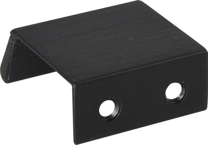 Produktbild Furnipart Griffleiste Möbelgriff Bench LA 20 L 40mm Alu schwarz gebürstet/Leder schwarz