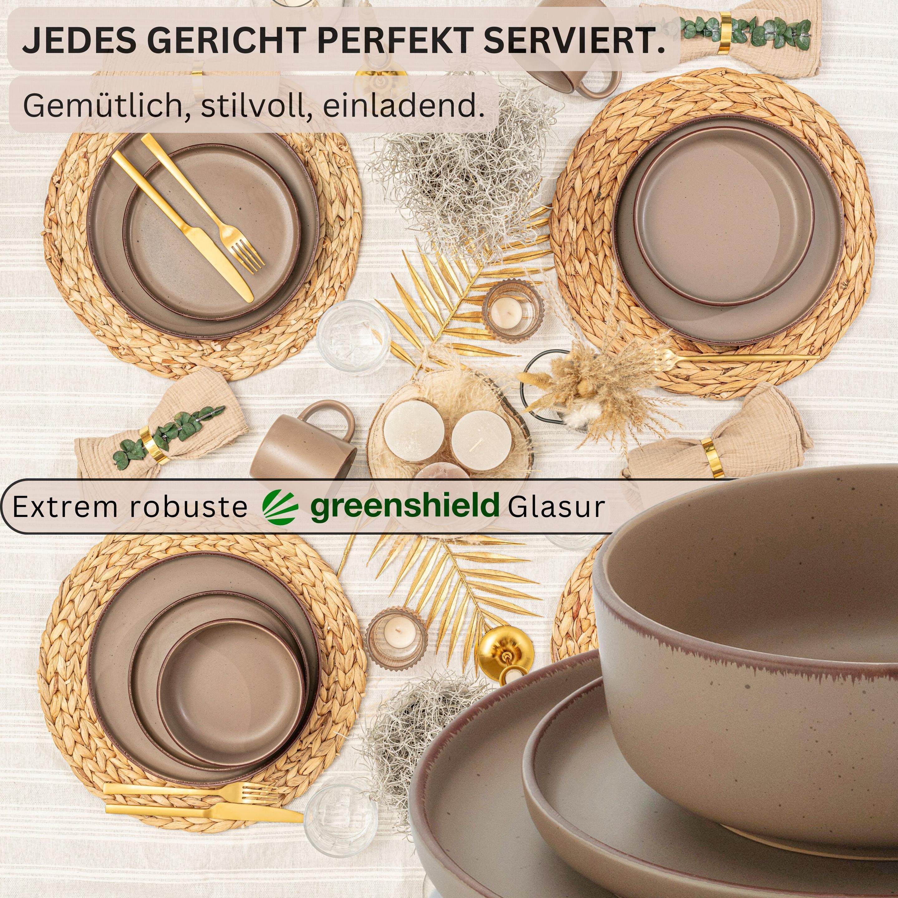 Thumbnail - Sänger, Geschirrset, Tafelservice Bombay Oak (4 Stück)