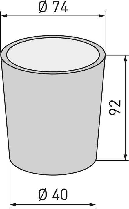 Actual product image Diaqua Spare cup Smart (Ø 7.5 cm, Ø 4 cm, Ø 9.5 cm)