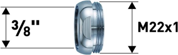 Actual product image Neoperl Reduction 3/8 "xM22x1 (Pipe reduction)