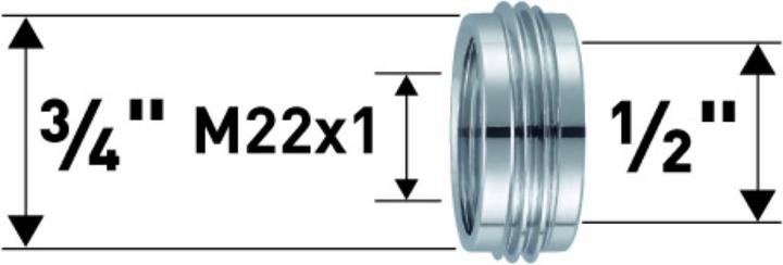 Image du produit Neoperl Réduction M22x1x1/2 "x3/4".