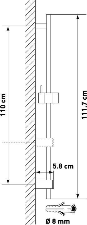 Actual product image KWC Shower sliding bar