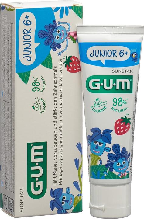 Actual product image GUM SUNSTAR Junior Zahnpasta Tutti-Frutti (50 ml)