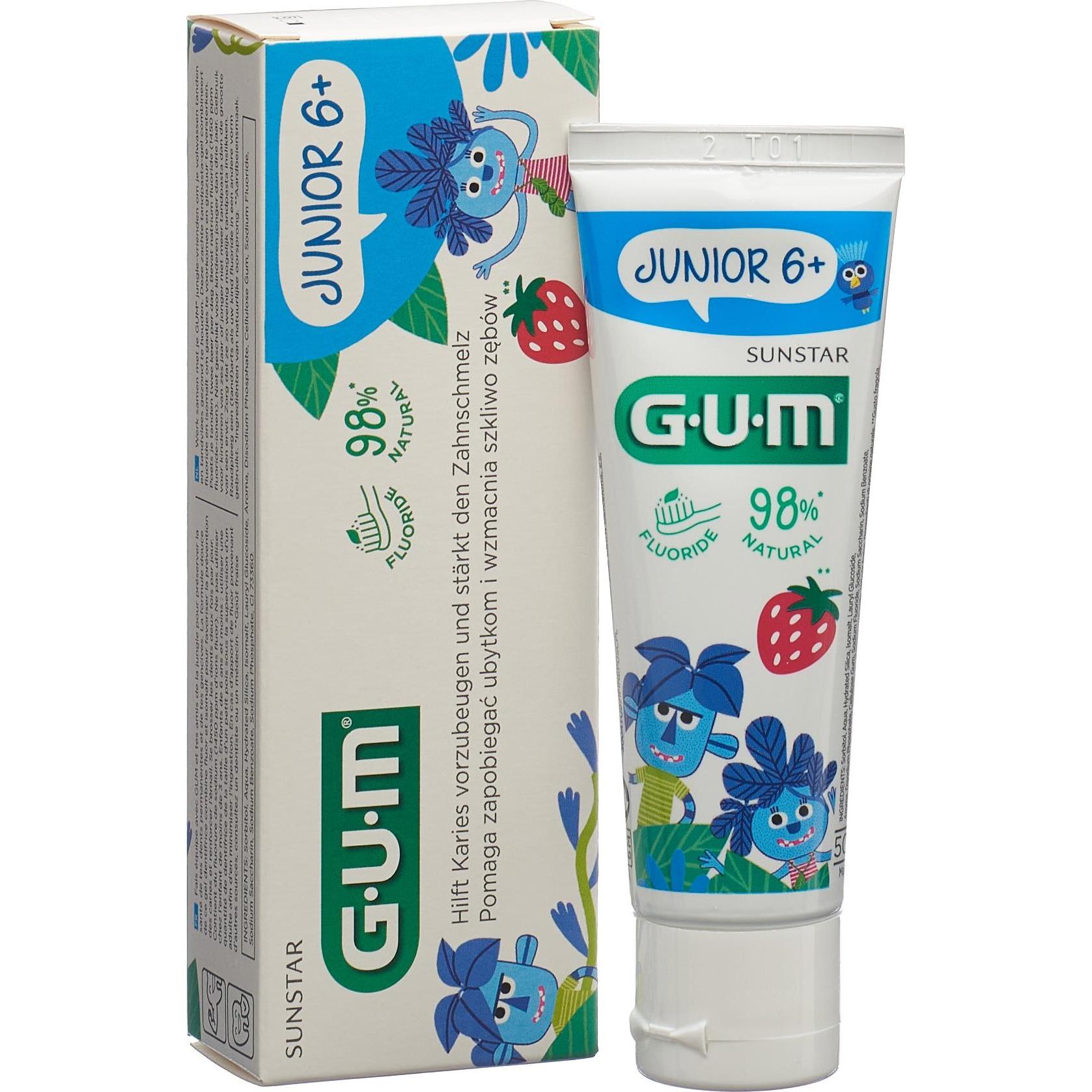 Thumbnail - GUM, Zahnpasta, SUNSTAR Junior Zahnpasta Tutti-Frutti (50 ml)