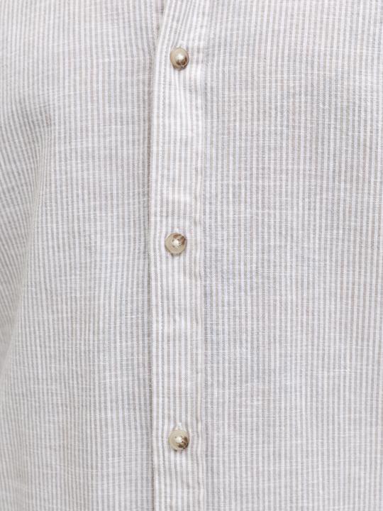 Actual product image Jack & Jones Jjesummer Linen Blend Band Shirt L/S Sn (XL)