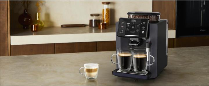 Immagine prodotto Krups Macchina da caffè completamente automatica Sensation (EA910B), nero/blu