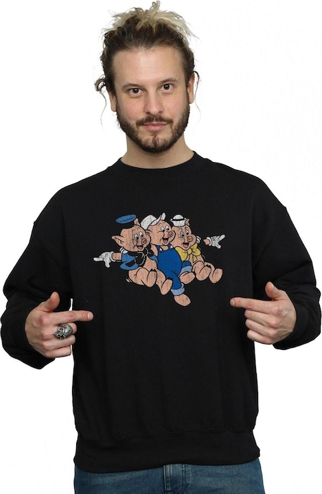 Actual product image Disney Mens Three Little Pigs Jump Sweatshirt (3XL)