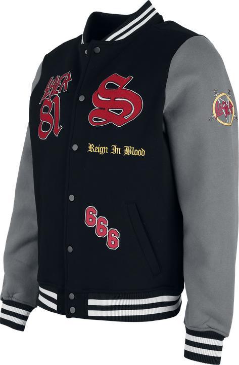Actual product image Slayer Reign In Blood Varsity Jacket (L, M)