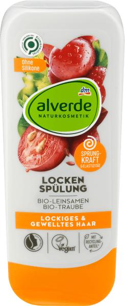 Produktbild dm alverde Conditioner Locken Bio-Leinsamen, Bio-Traube (200 ml)