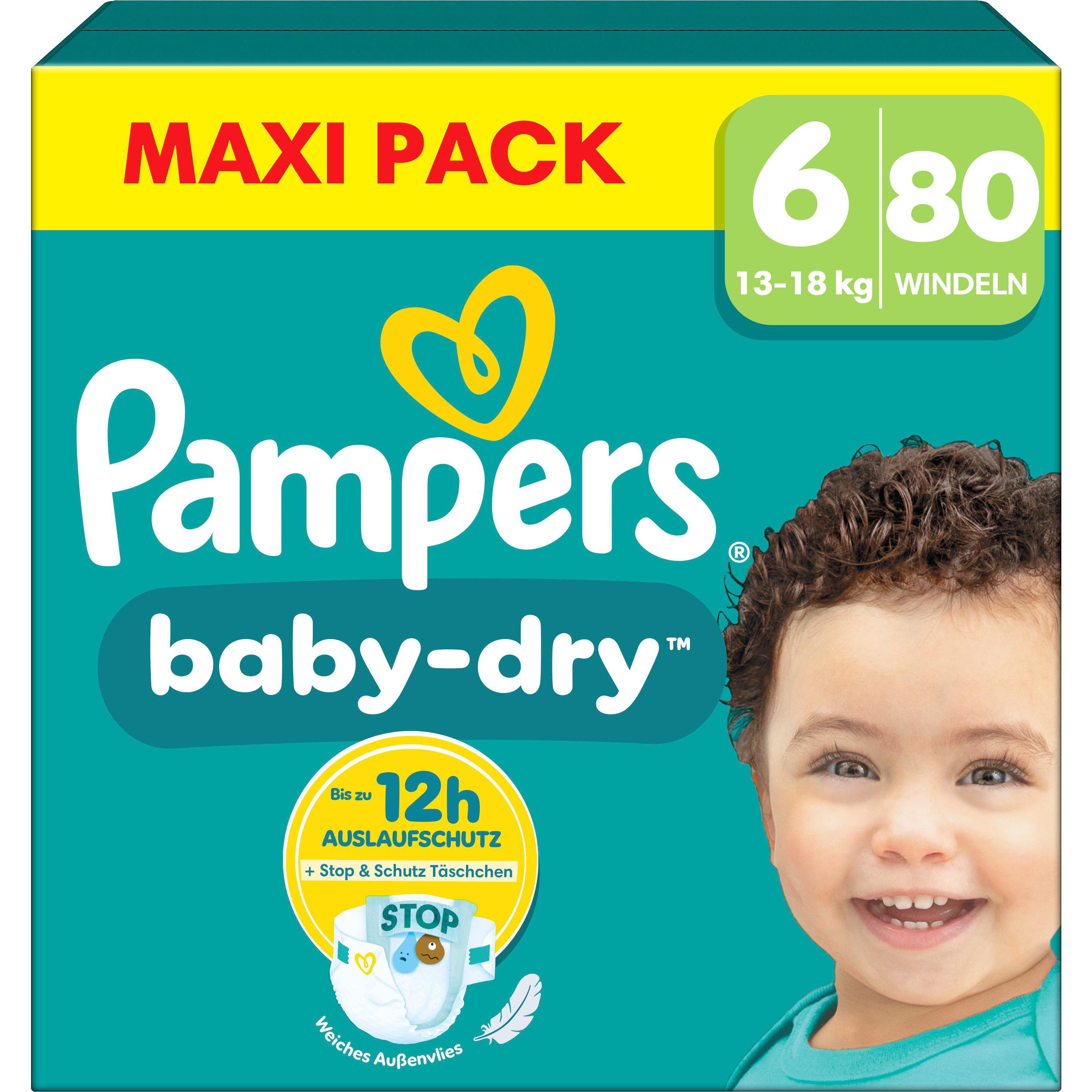 Pampers Baby-Dry (Gr. 6, Halbmonatsbox, 80 Stück)