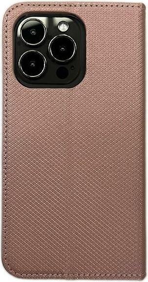Actual product image No Name Case Smart Magnet book iPhone 15 Pro 6.1" różowo złoty/rose gold (Apple iPhone 15 Pro)