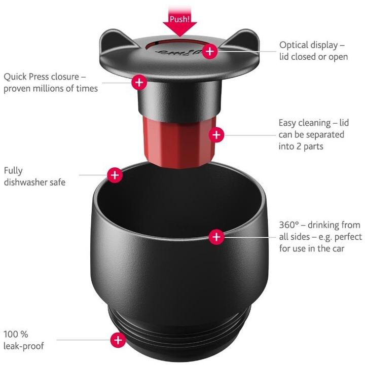 Produktbild Emsa Travel Mug Grande schwarz (0.50 l)